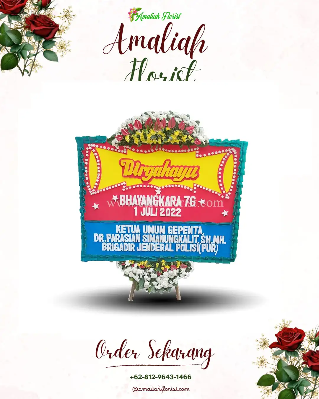 Papan Bunga HUT Ulang Tahun Dabun Gelang